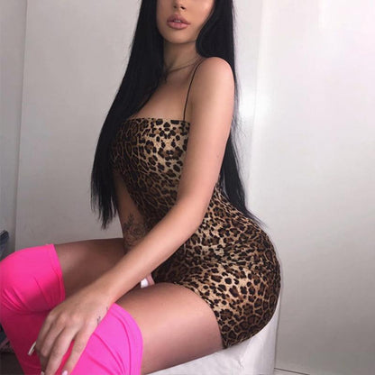 Sexy Animal Print Bodycon Mini