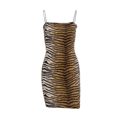 Sexy Animal Print Bodycon Mini